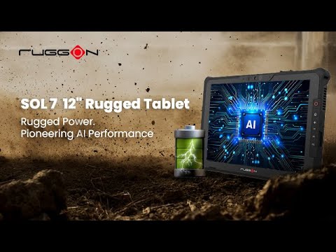 SOL 7: The All-New 12-inch Rugged Tablet | Rugged Power, AI Ready | RuggON