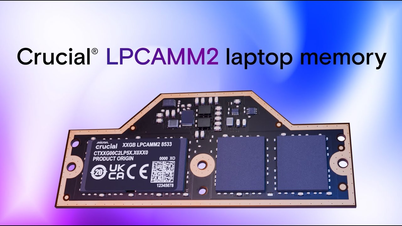 Crucial LPCAMM2 Laptop Memory - Product Tour