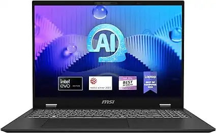Best laptops for biomedical engineering students - MSI Prestige 16