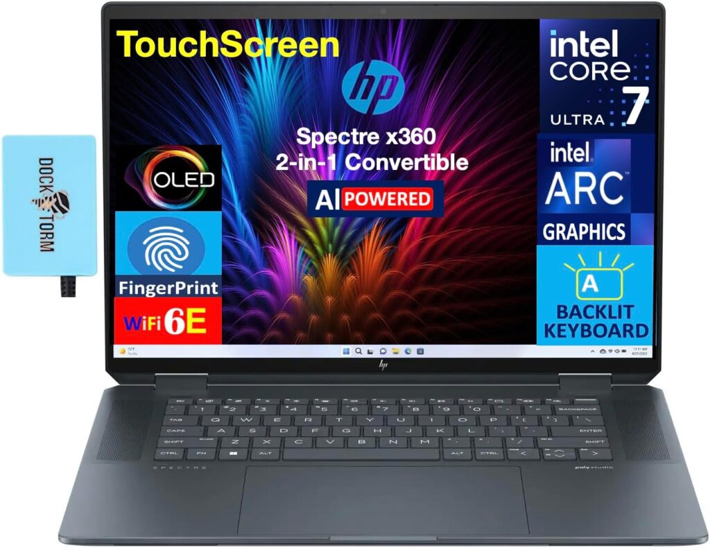 HP Spectre x360 AI Powered 2-in-1 Laptop