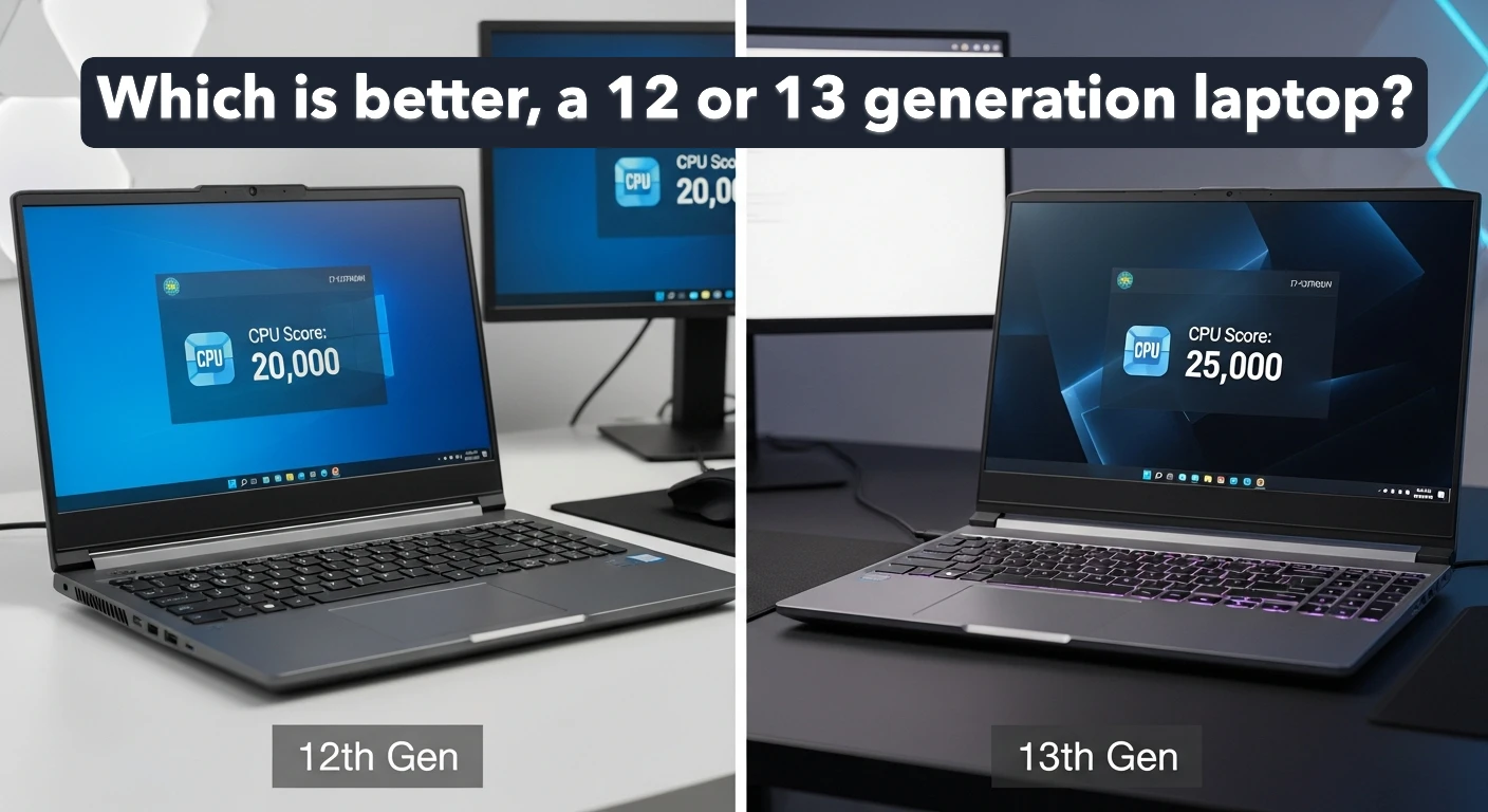 Which is better, a 12 or 13 generation laptop