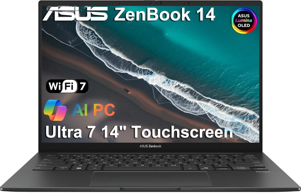 ASUS Zenbook 14 OLED Touchscreen AI PC Laptop