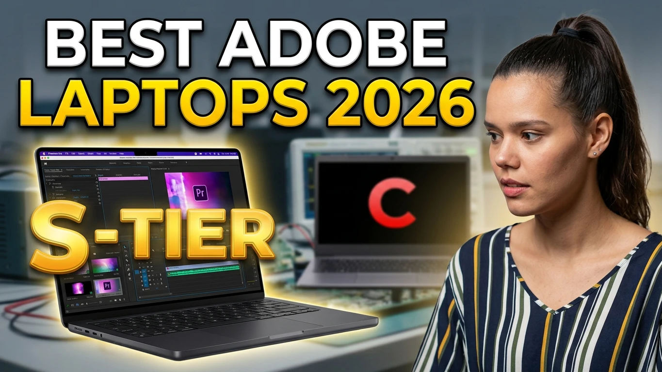 Best Laptop for Adobe Creative Cloud (2026) — Benchmarked, Measured, Ranked